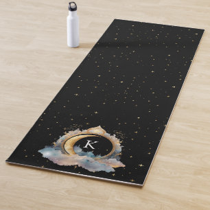 Mystical Celestial Blue Gold Yogamatte