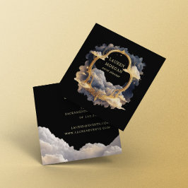 Mystical Celestial Ethereal Business Card Quadratische Visitenkarte
