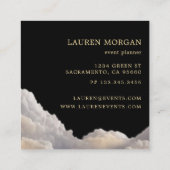 Mystical Celestial Ethereal Business Card Quadratische Visitenkarte (Rückseite)