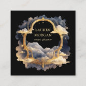Mystical Celestial Ethereal Business Card Quadratische Visitenkarte (Vorderseite)
