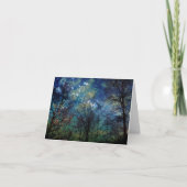 Mystical Celestial Forest Stars Nature Note Card Karte (Vorderseite)