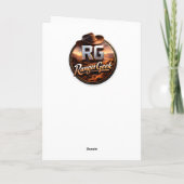 Mystical celestial moon faces fantasy Halloween gr Karte (Rückseite)