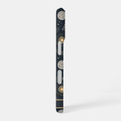 Mystical Celestial Moon Pattern Custom Name iPhone 16 Hülle (Rechte Seite)