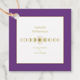 Mystical Celestial Moon Phase Amethyst Spirituell Geschenkanhänger