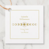 Mystical Celestial Moon Phase Amethyst Spirituell Geschenkanhänger (Vorderseite)