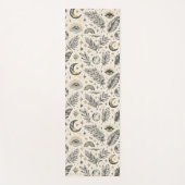 Mystical Celestial Moon Stars Pattern Custom Name Yogamatte (Vorderseite)