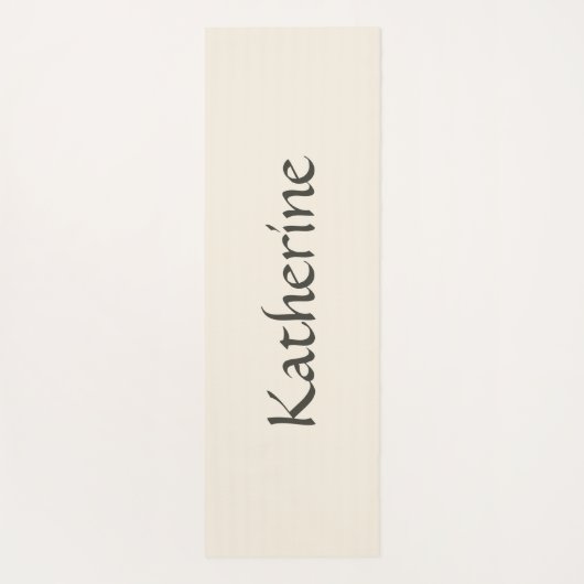 Mystical Celestial Moon Stars Pattern Custom Name Yogamatte (Rückseite)