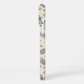 Mystical Celestial Moon Stars Pattern iPhone Hülle (Linke Seite)