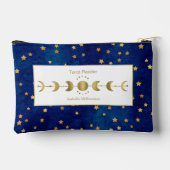 Mystical Celestial Stars Moon Phase Tarot Oracle Zubehörtasche (Rückseite)