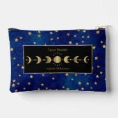 Mystical Celestial Stars Moon Phase Tarot Oracle Zubehörtasche (Rückseite)