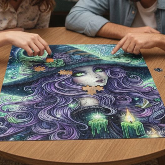 Mystical Celestial Witch Puzzle