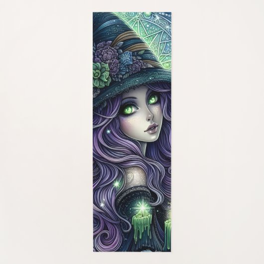 Mystical Celestial Witch Yogamatte (Vorderseite)