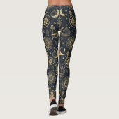 Mystical Celestial Witchcraft - Gold Botanical (2) Leggings (Rückseite)