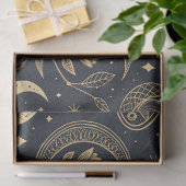 Mystical Celestial Witchcraft - Gold Botanical (2) Seidenpapier (Geschenk)