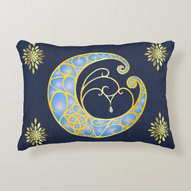 Mystical Celtic Moon Dekokissen (Vorderseite)