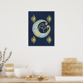 Mystical Celtic Moon Poster (Küche)