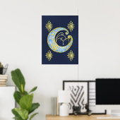 Mystical Celtic Moon Poster (Heimbüro)