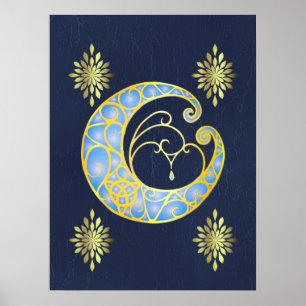 Mystical Celtic Moon Poster