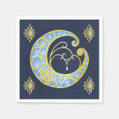 Mystical Celtic Moon Serviette (Vorderseite)