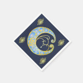 Mystical Celtic Moon Serviette (Ecke)