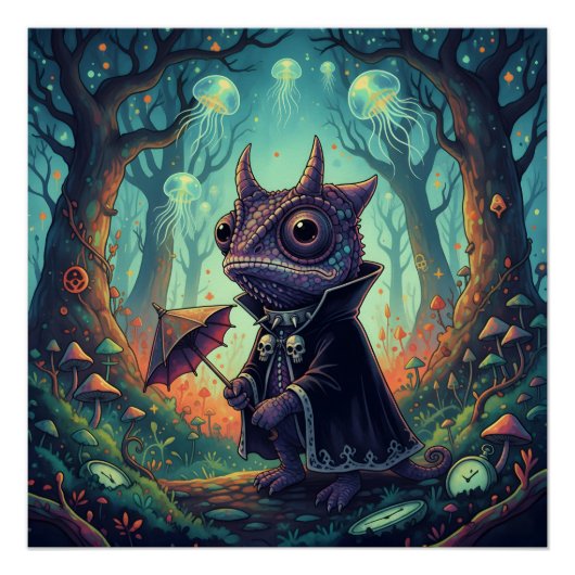 Mystical Chameleon Poster (Vorderseite)