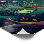 Mystical Chameleon Poster (Ecke)