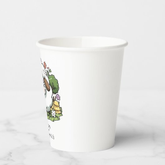 Mystical Charming Sheep Baby Dusche Pappbecher (Links)