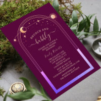 Mystical Chic Fuchsia Gold Brautparty