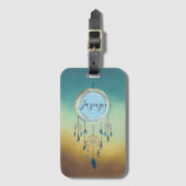Mystical Chic Personalisiert Dreamcatcher Gepäckanhänger (Vorderseite Vertikal)
