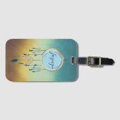 Mystical Chic Personalisiert Dreamcatcher Gepäckanhänger (Vorderseite (Horizontal))