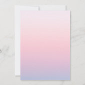 Mystical Chic Sunset Pink Brautparty Einladung (Rückseite)