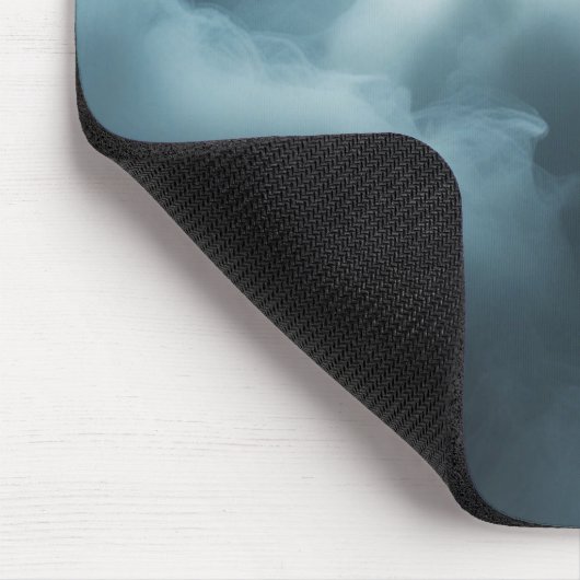 Mystical Cloud Smoke Mouse Pad - Dark Blue Dreamy Mousepad (Ecke)