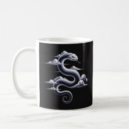 Mystical Cloud Snake Sketch Kaffeetasse