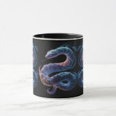 Mystical Cloud Snake Sketch Tasse (Zentrum)