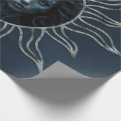 Mystical connection, mystical woman and the lion. geschenkpapier (Ecke)