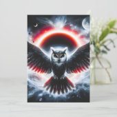 Mystical Cosmic Celestial Owl Ankündigung (Stehend Vorderseite)