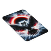 Mystical Cosmic Celestial Owl Magnet (Rechte Seite)