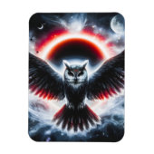 Mystical Cosmic Celestial Owl Magnet (Vertikal)