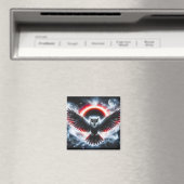 Mystical Cosmic Celestial Owl Magnet (In Situ (Geschirrspüler))