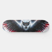 Mystical Cosmic Celestial Owl Skateboard (Horizontal)