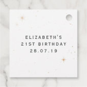 Mystical Cosmic Nautical Beach Geschenkanhänger (Rückseite)