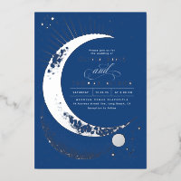 Mystical Crescent Moon Starry Night Boho Wedding