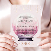 Mystical Crescent Moon Wedding Folieneinladung
