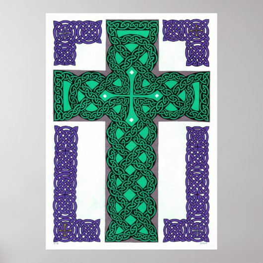 Mystical Cross-Print Poster (Vorne)
