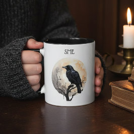 Mystical Crow Moon Tasse