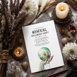 Mystical Crystal Ball Fortune Mint Halloween-Party Einladung
