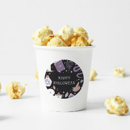 Mystical Crystal Boho Halloween Runder Aufkleber