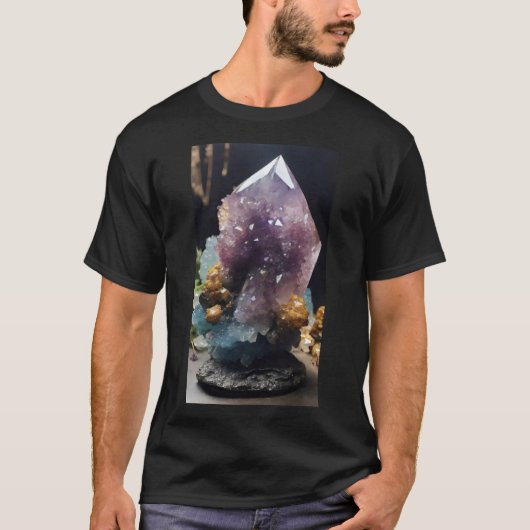 Mystical Crystal Cluster T-Shirt (Vorderseite)