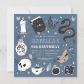 Mystical Crystal Fortune Teller Birthday Party Einladung (Vorderseite)