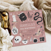 Mystical Crystal Fortune Teller Birthday Party Einladung